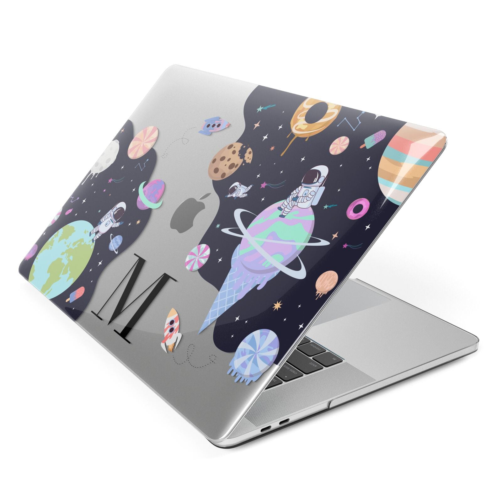 Two Candyland Galaxies Apple MacBook Case Side View