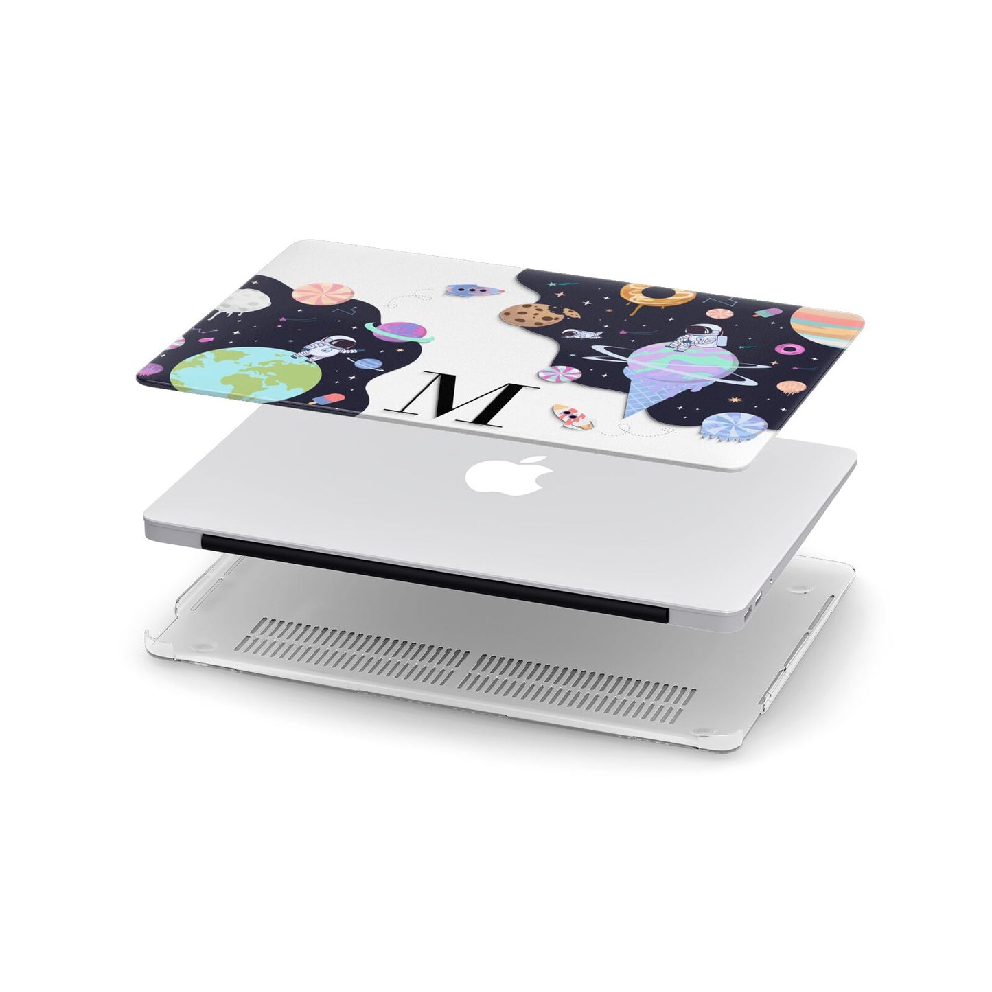 Two Candyland Galaxies Apple MacBook Case in Detail