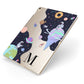 Two Candyland Galaxies Apple iPad Case on Gold iPad Side View