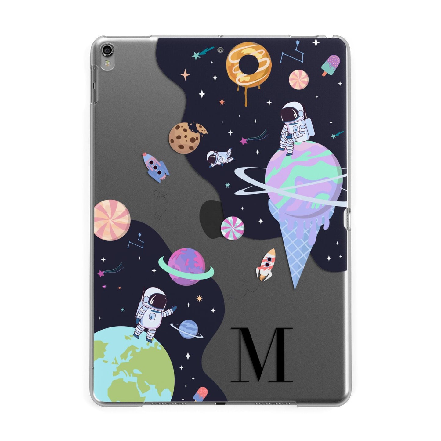 Two Candyland Galaxies Apple iPad Grey Case
