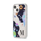 Two Candyland Galaxies iPhone 14 Clear Tough Case Starlight Angled Image