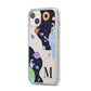 Two Candyland Galaxies iPhone 14 Plus Clear Tough Case Starlight Angled Image