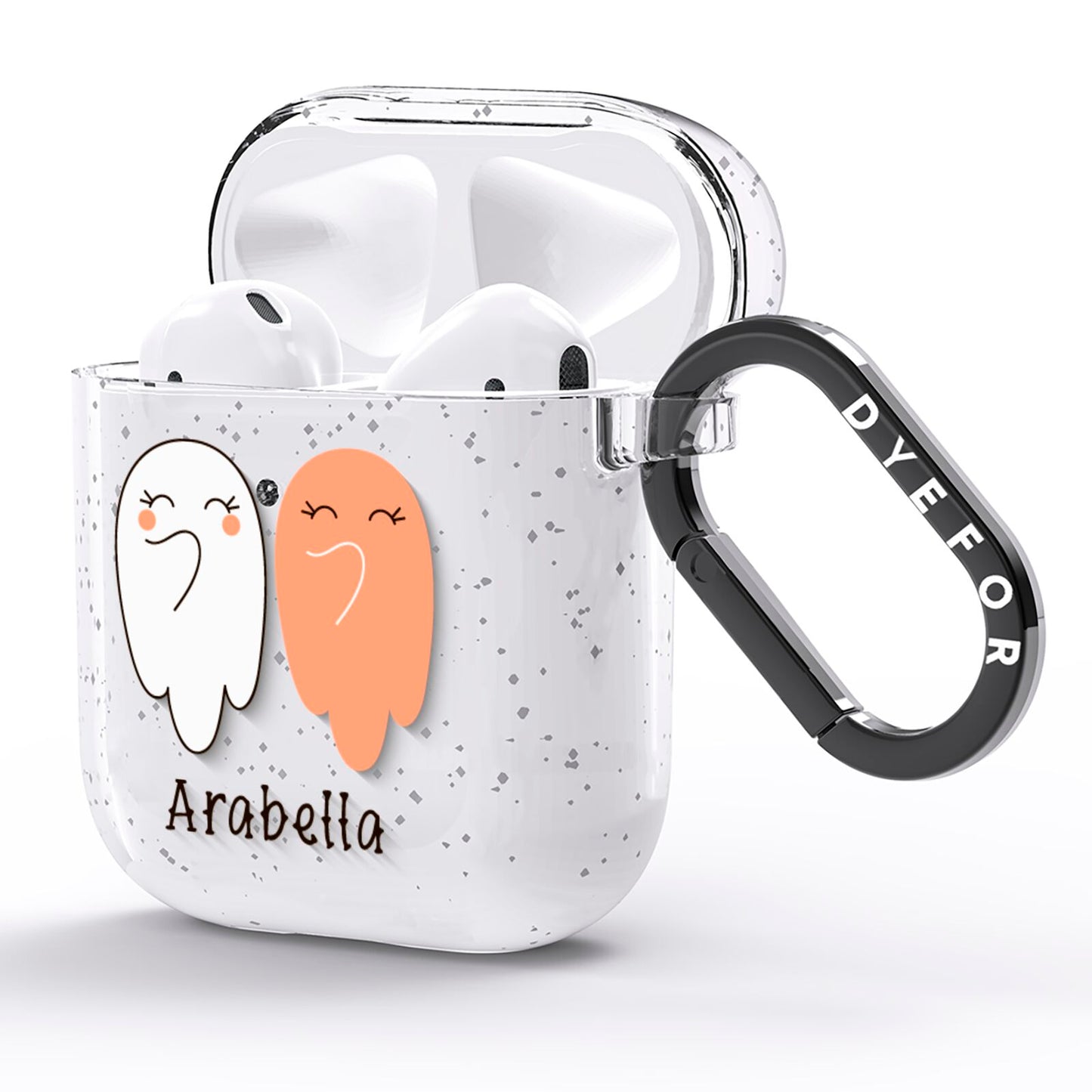 Two Ghosts AirPods Glitter Case Side Image
