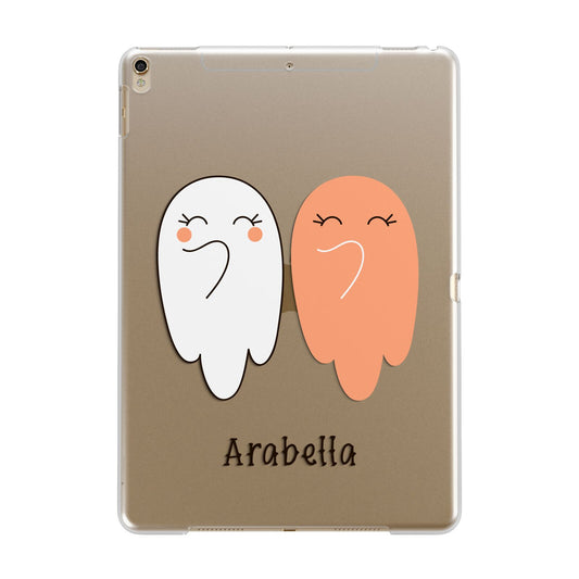 Two Ghosts Apple iPad Gold Case