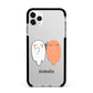 Two Ghosts Apple iPhone 11 Pro Max in Silver with Black Impact Case