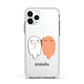 Two Ghosts Apple iPhone 11 Pro in Silver with White Impact Case