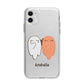 Two Ghosts Apple iPhone 11 in White with Bumper Case