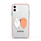 Two Ghosts Apple iPhone 11 in White with Pink Impact Case