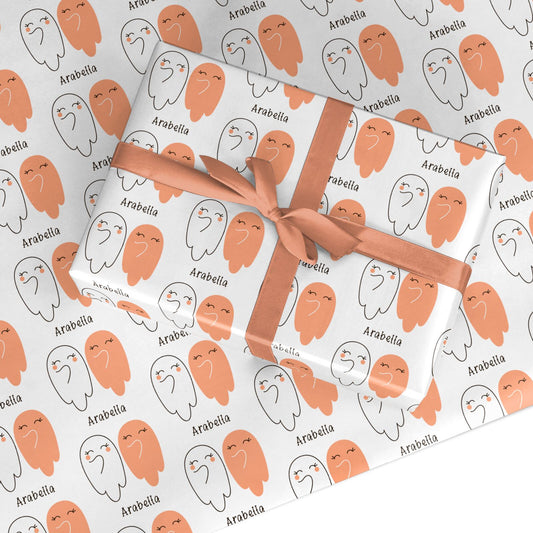 Two Ghosts Custom Wrapping Paper