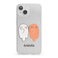 Two Ghosts iPhone 13 Clear Bumper Case