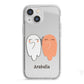 Two Ghosts iPhone 13 Mini TPU Impact Case with White Edges
