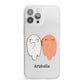 Two Ghosts iPhone 13 Pro Max Clear Bumper Case