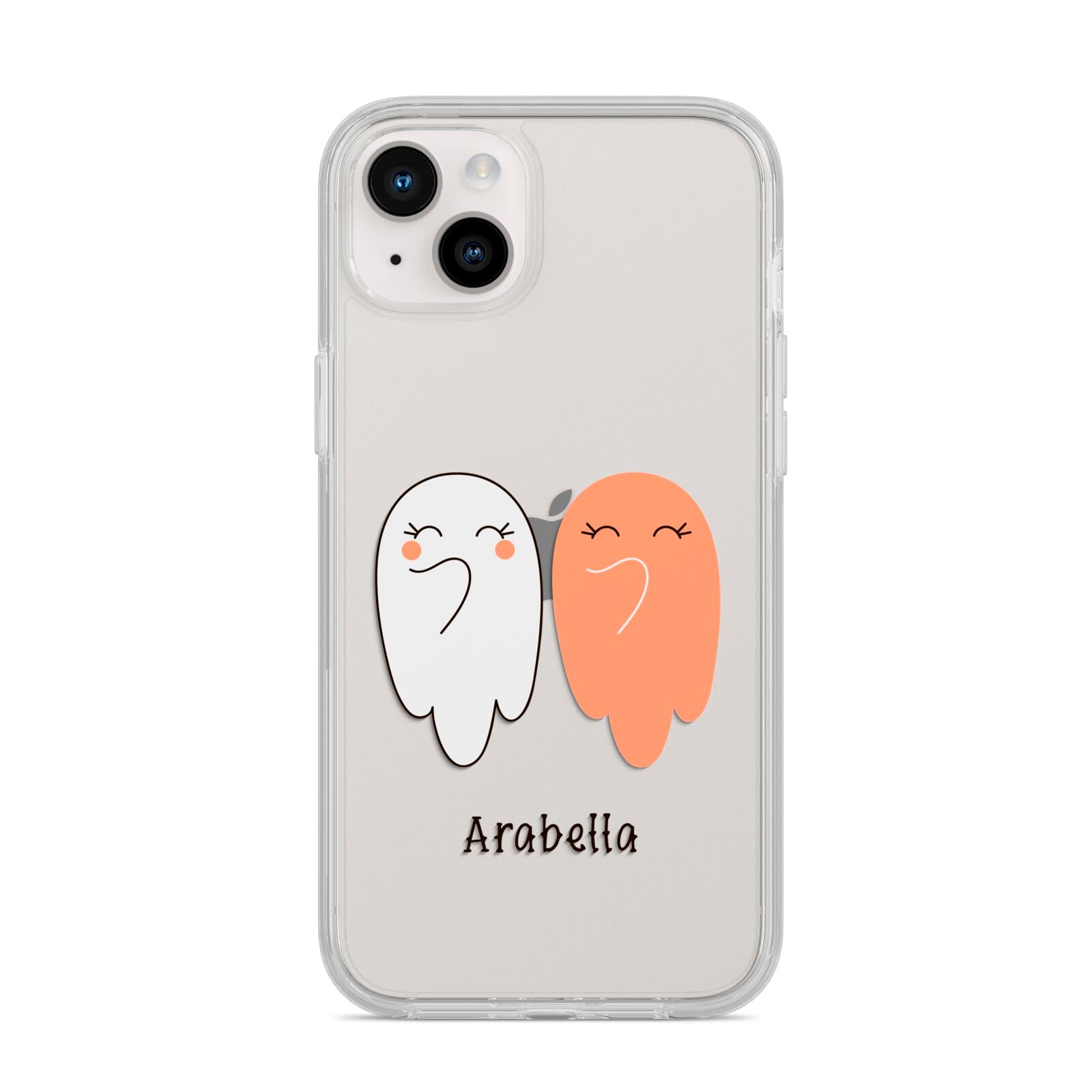 Two Ghosts iPhone 14 Plus Clear Tough Case Starlight