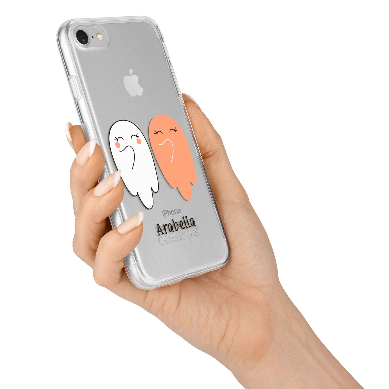 Two Ghosts iPhone 7 Bumper Case on Silver iPhone Alternative Image