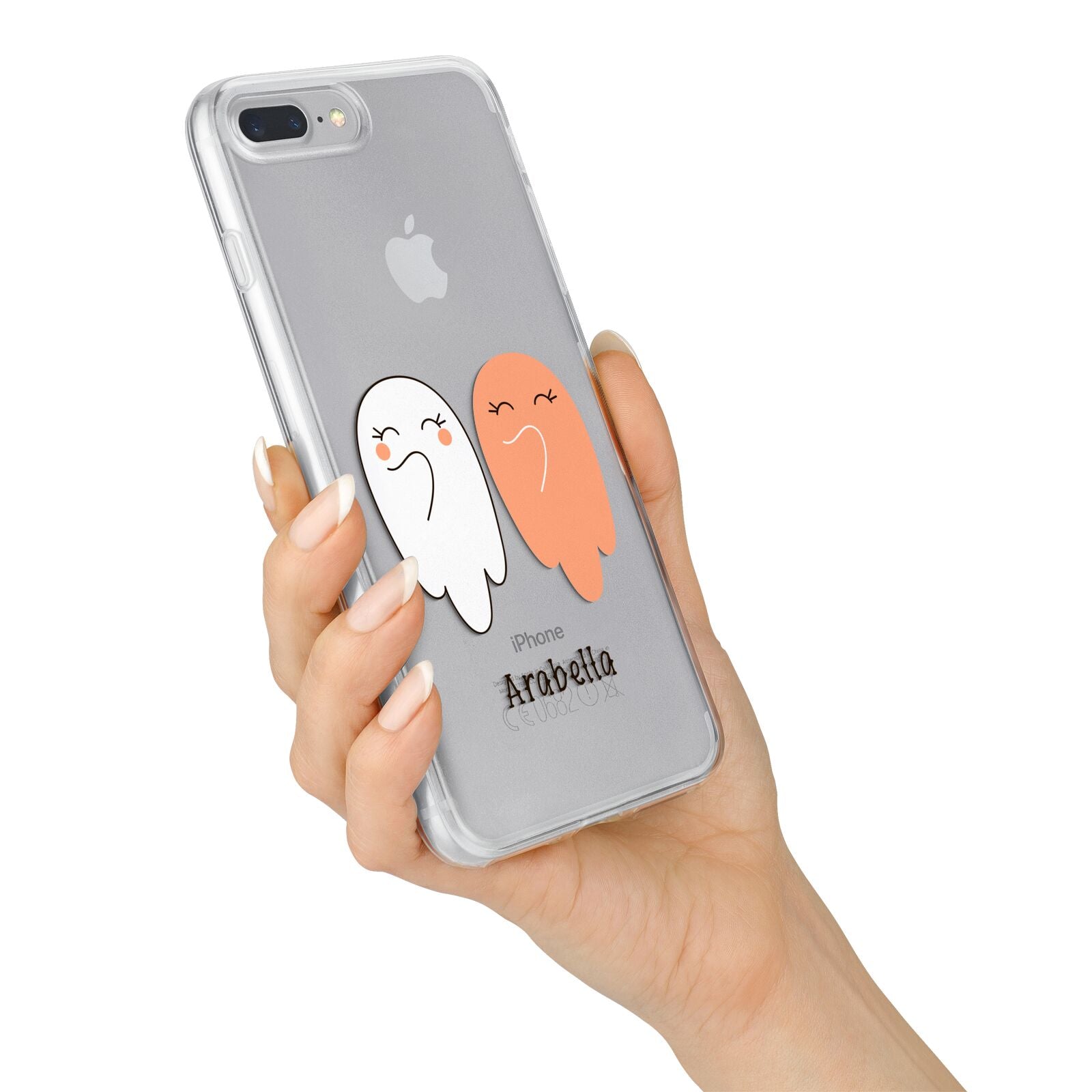 Two Ghosts iPhone 7 Plus Bumper Case on Silver iPhone Alternative Image
