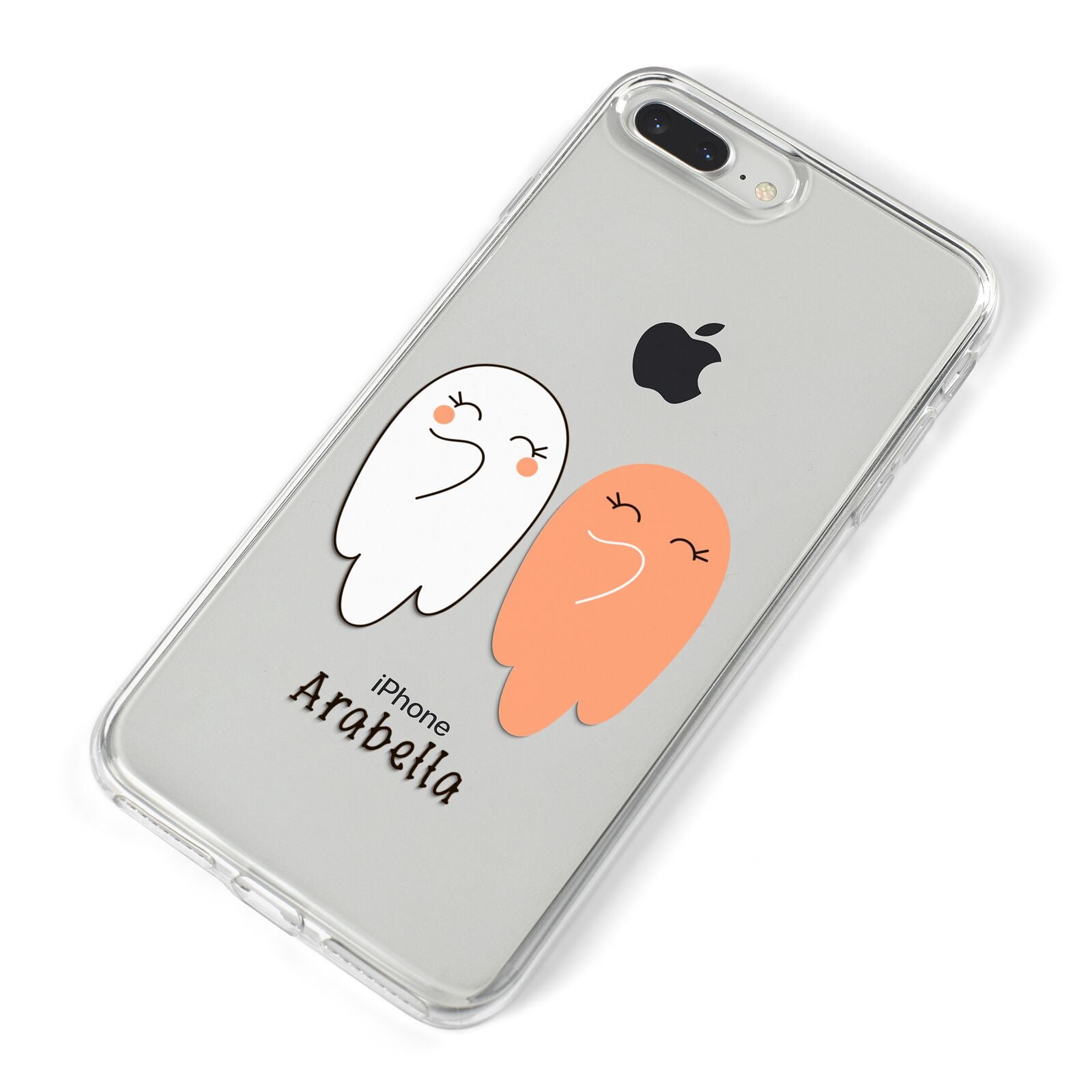 Two Ghosts iPhone 8 Plus Bumper Case on Silver iPhone Alternative Image