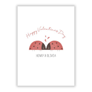 Two Ladybirds Greetings Card