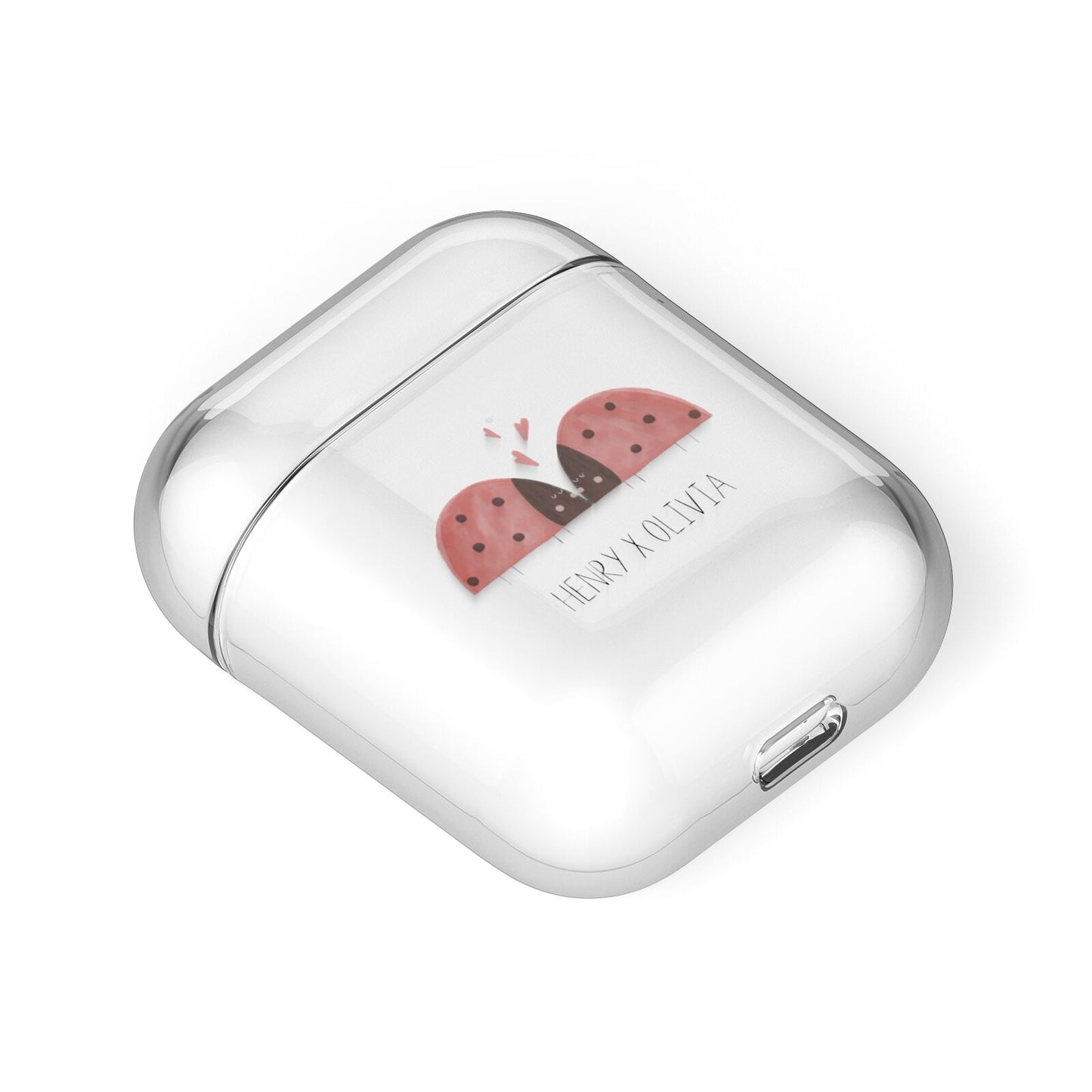 Two Ladybirds AirPods Case Laid Flat