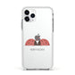 Two Ladybirds Apple iPhone 11 Pro in Silver with White Impact Case