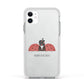 Two Ladybirds Apple iPhone 11 in White with White Impact Case