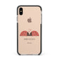 Two Ladybirds Apple iPhone Xs Max Impact Case Black Edge on Gold Phone