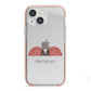 Two Ladybirds iPhone 13 Mini TPU Impact Case with Pink Edges