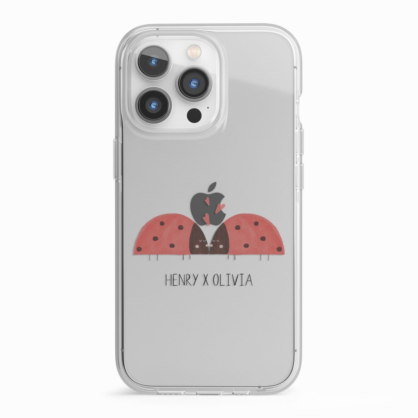 Two Ladybirds iPhone 13 Pro TPU Impact Case with White Edges