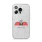 Two Ladybirds iPhone 14 Pro Glitter Tough Case Silver