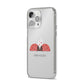 Two Ladybirds iPhone 14 Pro Max Clear Tough Case Silver Angled Image