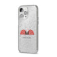 Two Ladybirds iPhone 14 Pro Max Glitter Tough Case Silver Angled Image