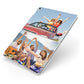 Two Photo Apple iPad Case on Silver iPad Side View