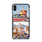 Two Photo Apple iPhone Xs Max Impact Case Black Edge on Black Phone