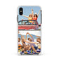 Two Photo Apple iPhone Xs Max Impact Case White Edge on Black Phone