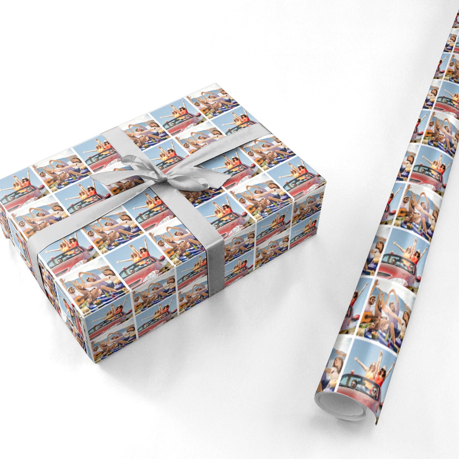 Two Photo Personalised Wrapping Paper