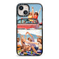 Two Photo iPhone 13 Black Impact Case on Silver phone