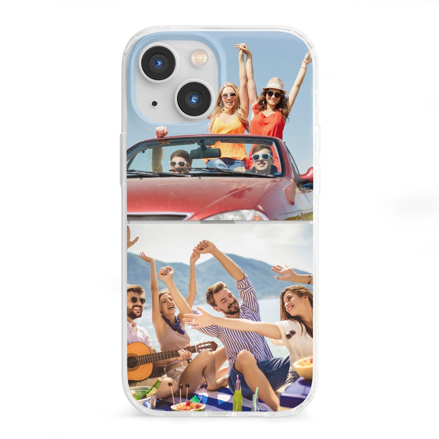 Two Photo iPhone 13 Mini Clear Bumper Case