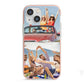 Two Photo iPhone 13 Mini TPU Impact Case with Pink Edges