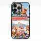 Two Photo iPhone 13 Pro Black Impact Case on Silver phone