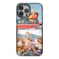 Two Photo iPhone 13 Pro Max Black Impact Case on Silver phone