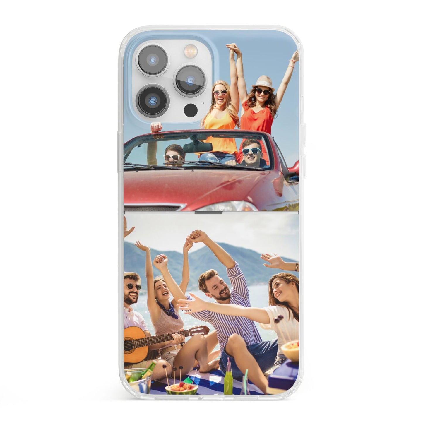 Two Photo iPhone 13 Pro Max Clear Bumper Case