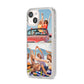 Two Photo iPhone 14 Clear Tough Case Starlight Angled Image