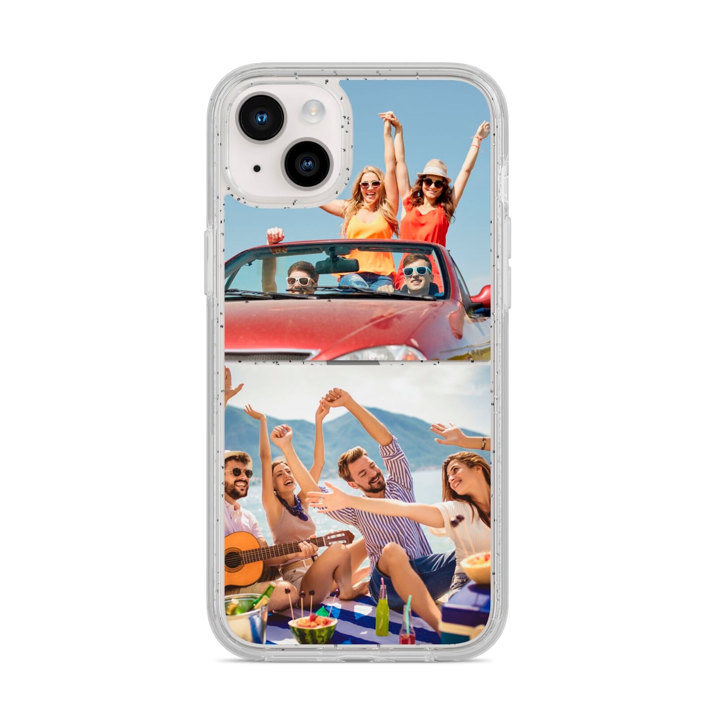 Two Photo iPhone 14 Plus Glitter Tough Case Starlight