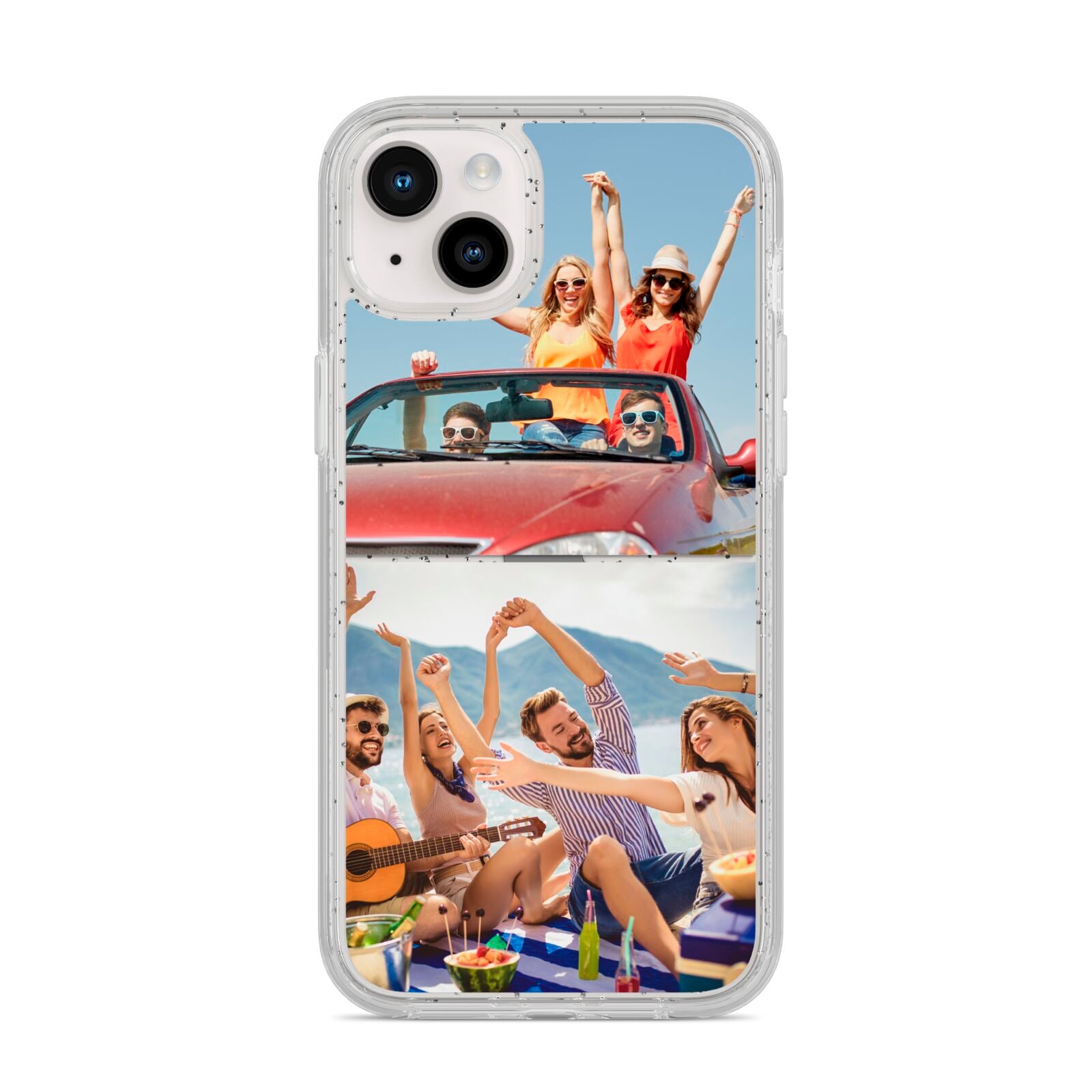Two Photo iPhone 14 Plus Glitter Tough Case Starlight