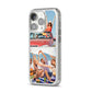 Two Photo iPhone 14 Pro Glitter Tough Case Silver Angled Image