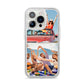 Two Photo iPhone 14 Pro Glitter Tough Case Silver