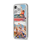 Two Photo iPhone 14 Pro Max Glitter Tough Case Silver Angled Image
