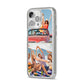 Two Photo iPhone 14 Pro Max Glitter Tough Case Silver Angled Image
