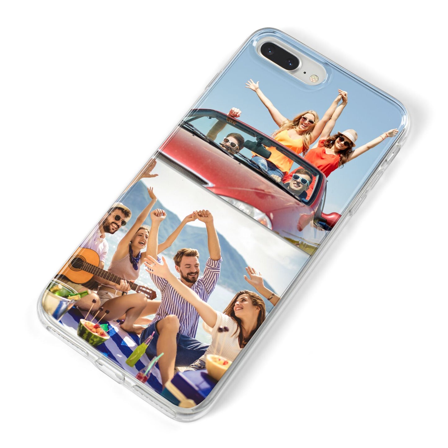 Two Photo iPhone 8 Plus Bumper Case on Silver iPhone Alternative Image