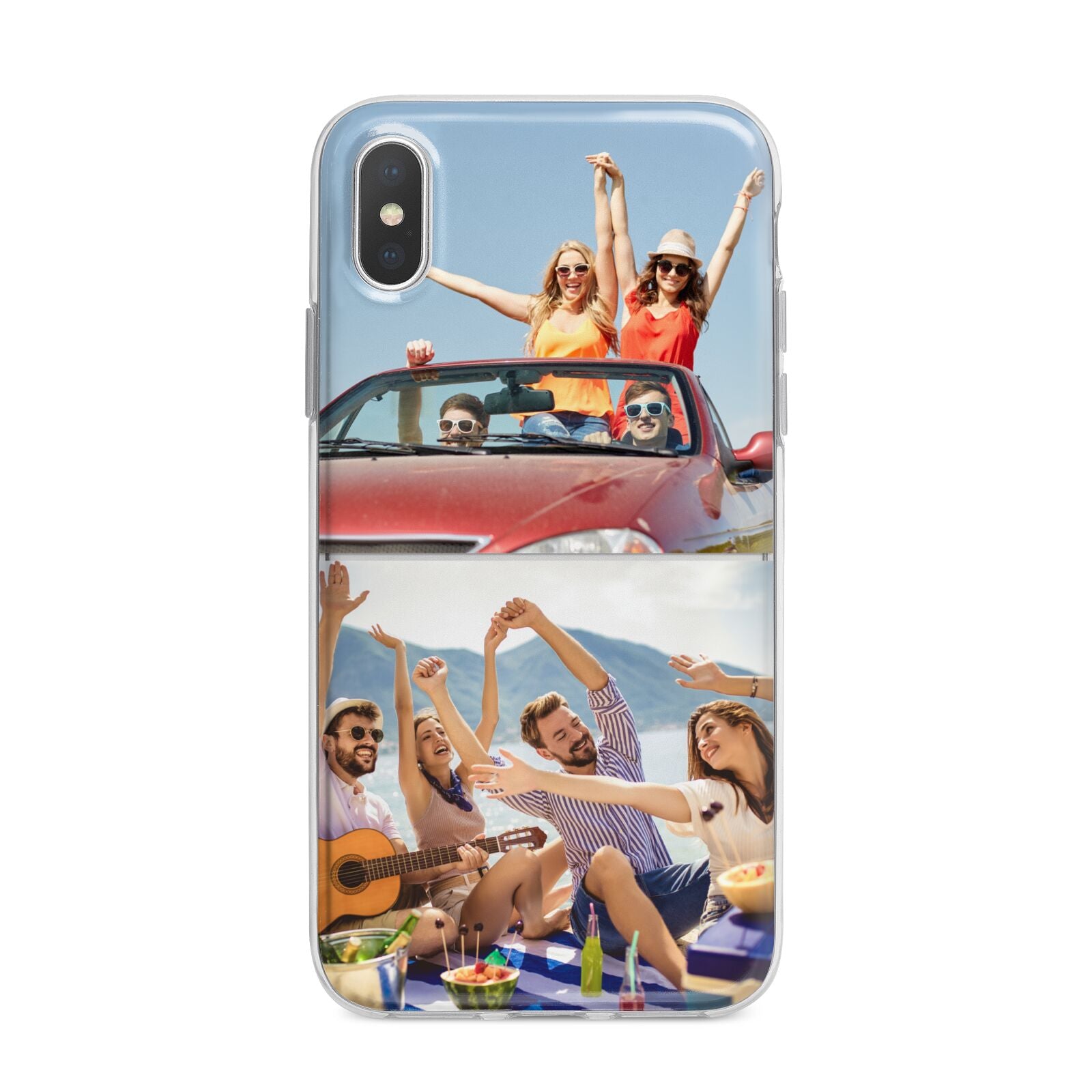 Two Photo iPhone X Bumper Case on Silver iPhone Alternative Image 1