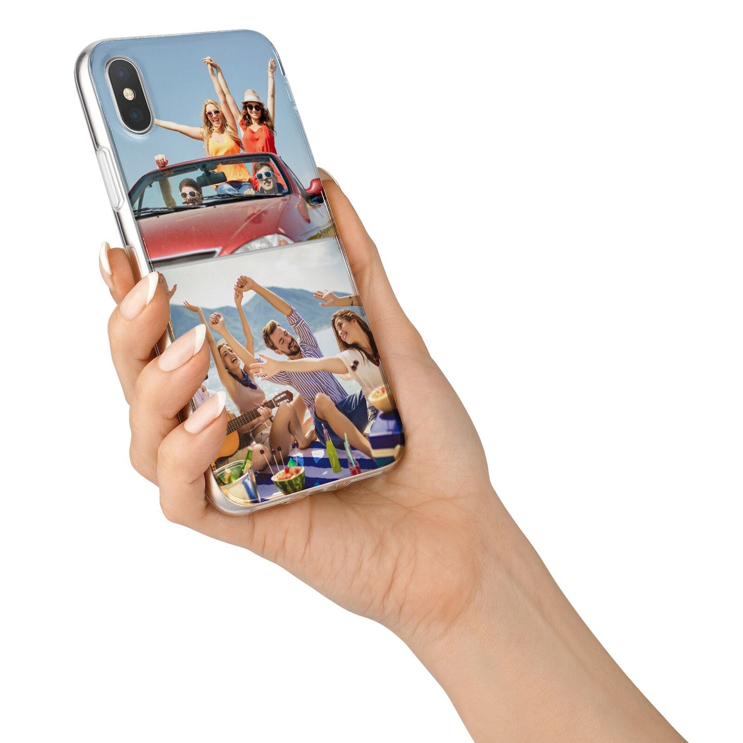Two Photo iPhone X Bumper Case on Silver iPhone Alternative Image 2
